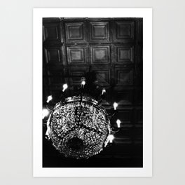 At Auction House Art Print | Black and White, Photo 
