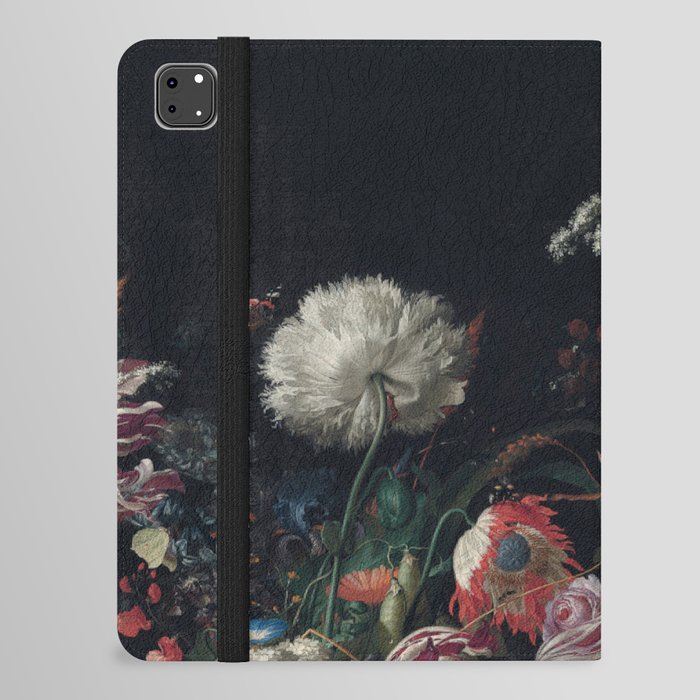Dutch dark Dramatic Floral arrangement iPad Folio Case