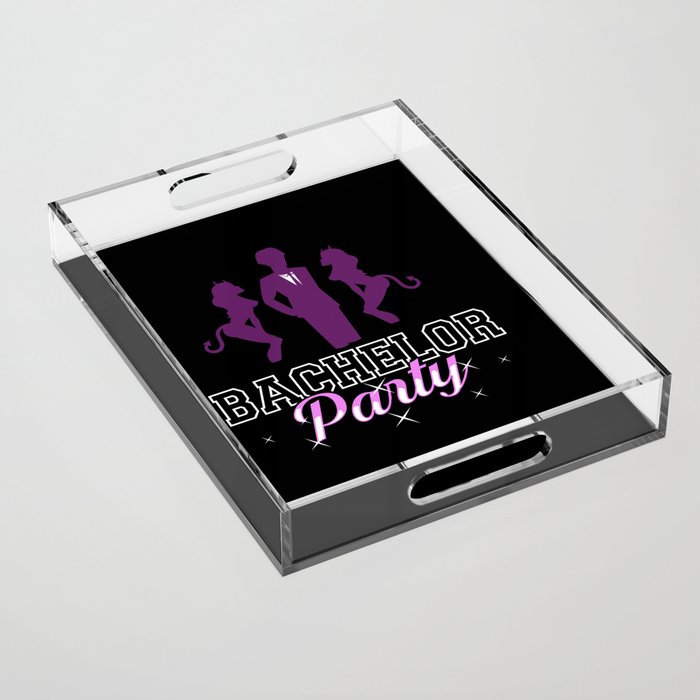 Party Before Wedding Bachelor Party Ideas Acrylic Tray