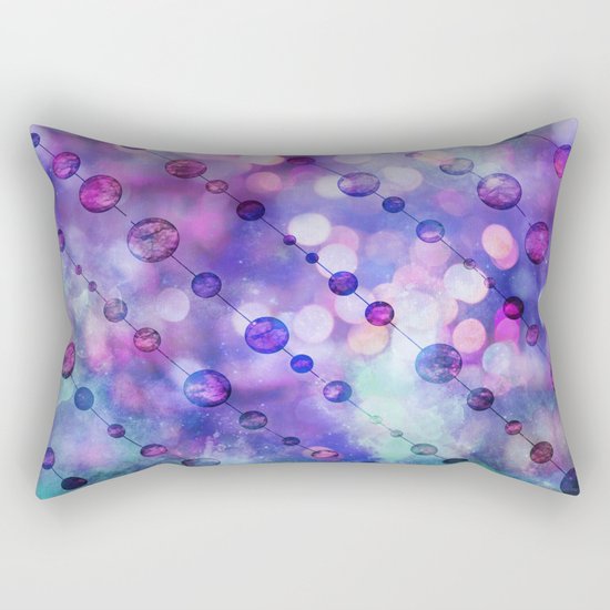Color Beads and light Rectangular Pillow