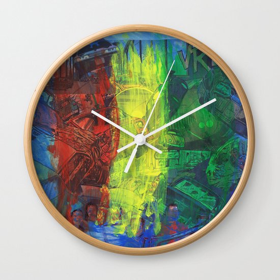 "Move Like This" by Cap Blackard Wall Clock