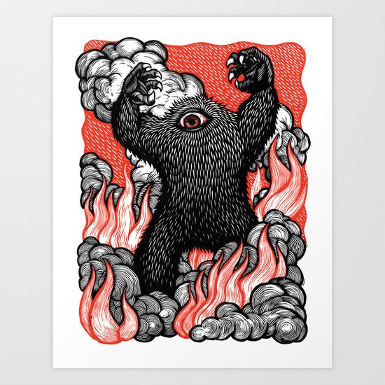 A Monster Is Born! Art Print