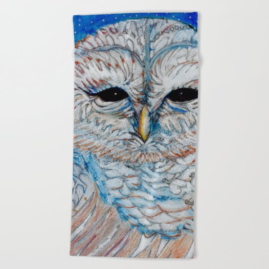 Owl Beach Towel
