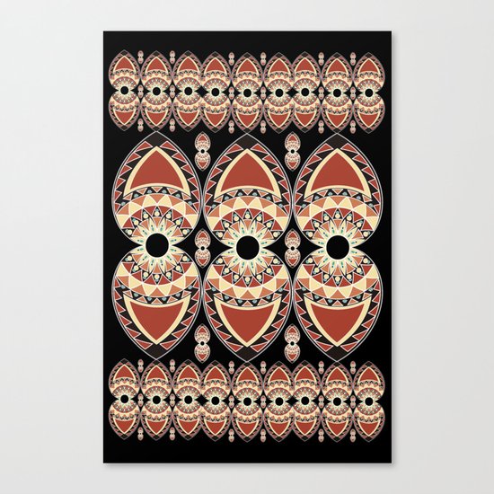 Ethnic petals. Pattern. Canvas Print
