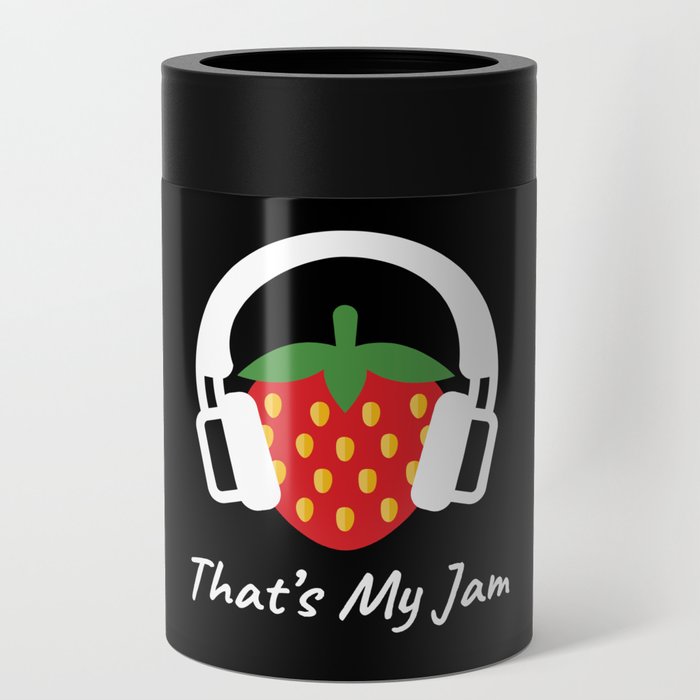 Thats My Jam Strawberry Fruit Headphones Can Cooler