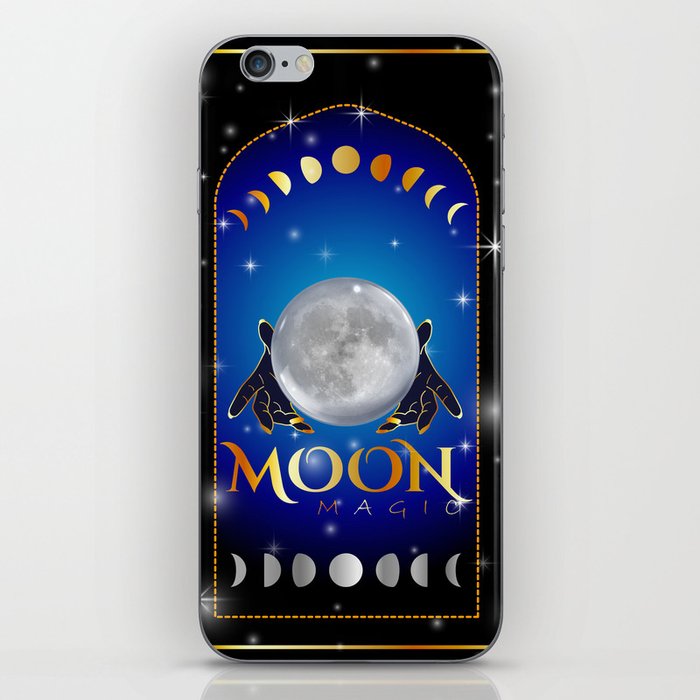 Witch Hands holding the full moon	 iPhone Skin