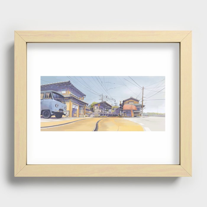 Enoden sketch Recessed Framed Print