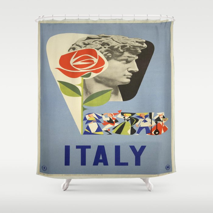 Vintage poster - Italy Shower Curtain