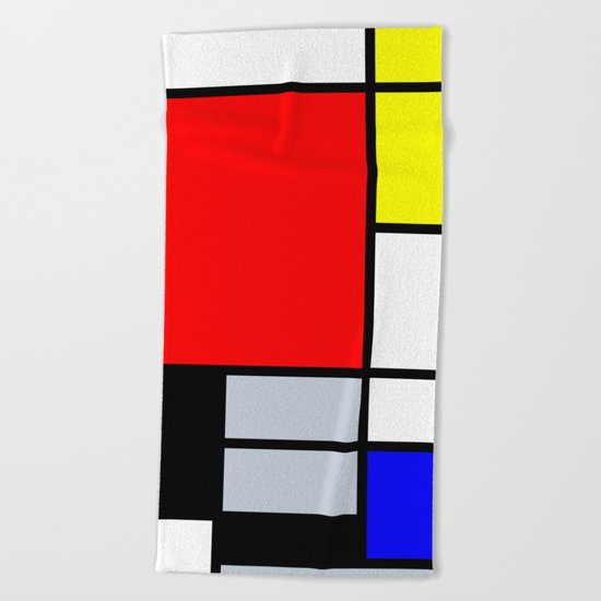 Mondrian Beach Towel