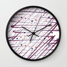 Maroon Splatter Pattern Wall Clock | Yogamat, Faith, Excite, Travel, Space, Beautifulday, Raisespirits, Freedom, Eyes, Hawaii 