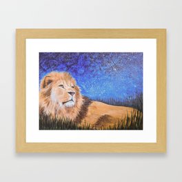 A Lion for Tiffany Framed Art Print