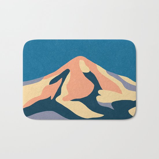 Over The Sunset Mountains Bath Mat