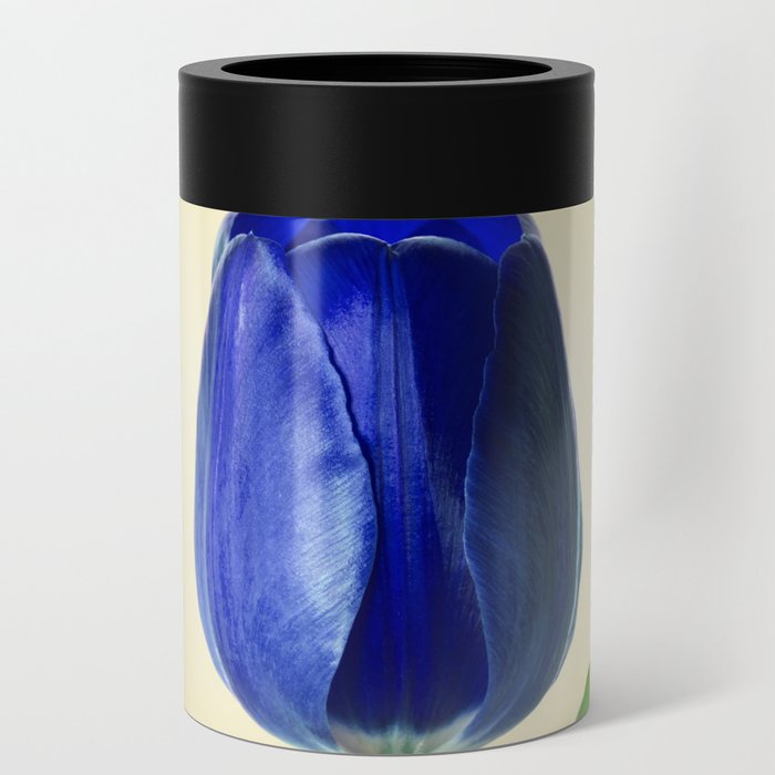 100% Artist Commissions Donated - Floral - Flowers Blue Tulip Minimal Nature Photograph Can Cooler