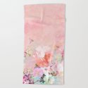 Modern Blush Watercolor Ombre Floral Watercolor Pattern