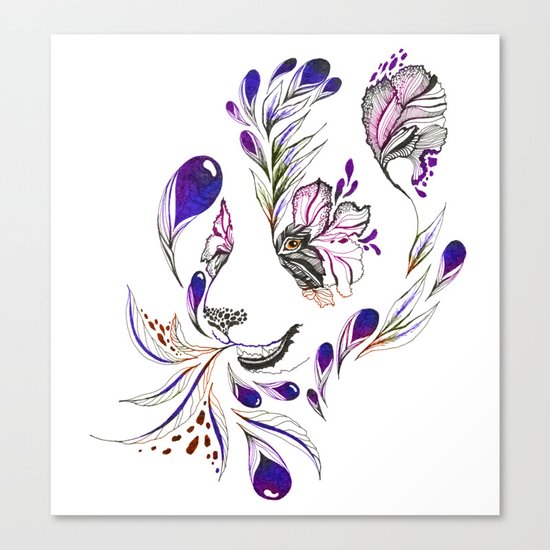Hidden panda Canvas Print