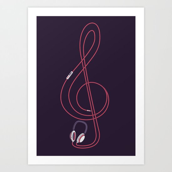 listen to my music Art Print