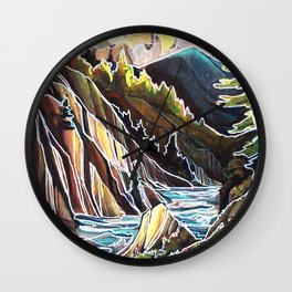 Creek Canyons, British Columbia Wall Clock