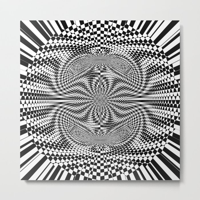 Spiral OP Art 1 Metal Print
