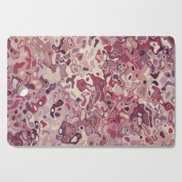 Brown, White, Purple abstract Water Color Design Gift Pattern Cutting Board