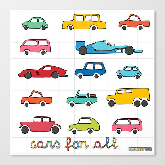 Cars for all Canvas Print