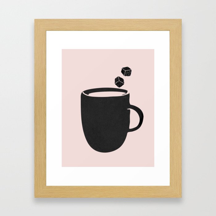 But first coffee Framed Art Print