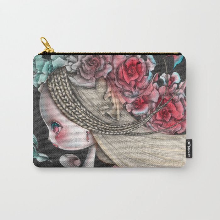 Flower Wind Carry-All Pouch