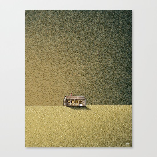 Long Narrow Home Outside Oneonta Canvas Print