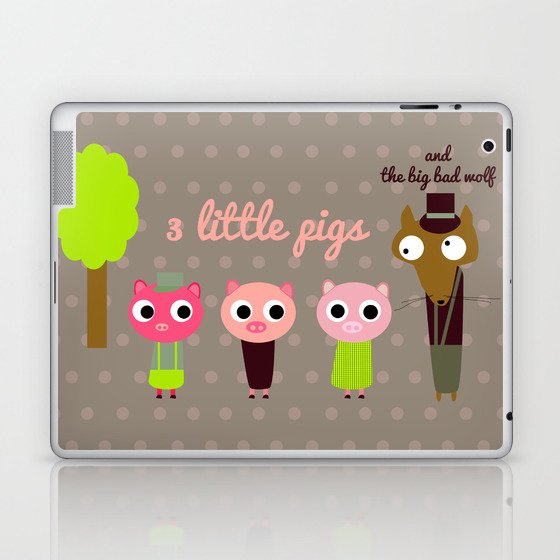 3 Little pigs Laptop & iPad Skin