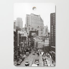 Chinatown New York City Views | Sepia Street Photography Cutting Board