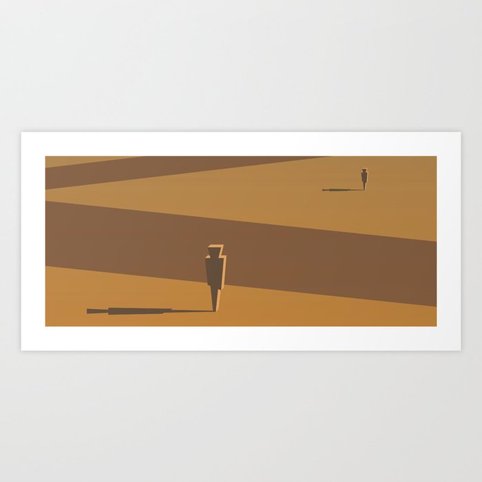 Stalking Sandy Sahara Art Print