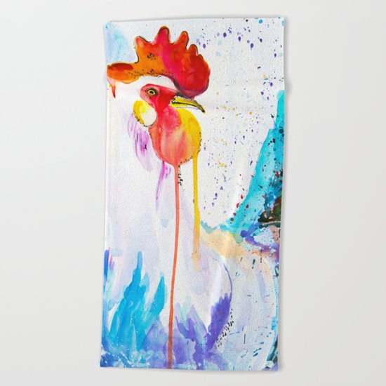 rooster Beach Towel