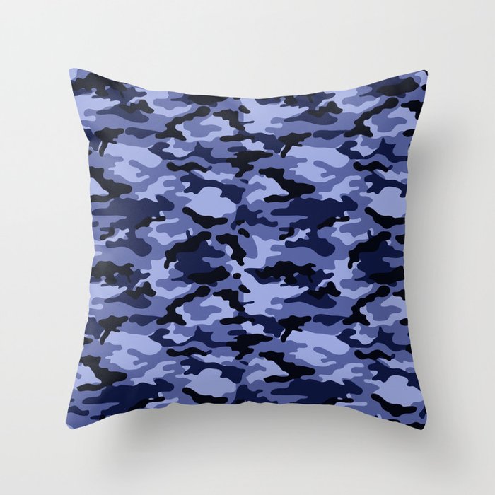 Frozen Camo Throw Pillow