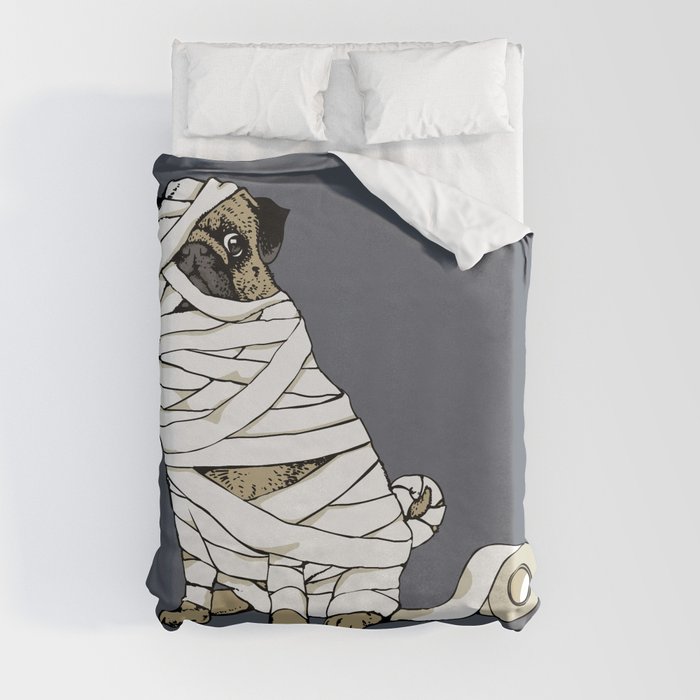 The Mummy Pug Return Duvet Cover