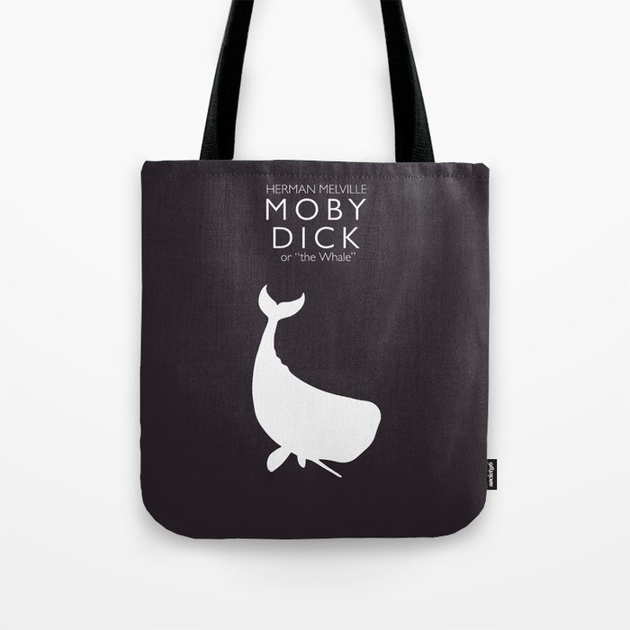 Moby Dick the Whale Herman Melville Canvas Tote Bag 