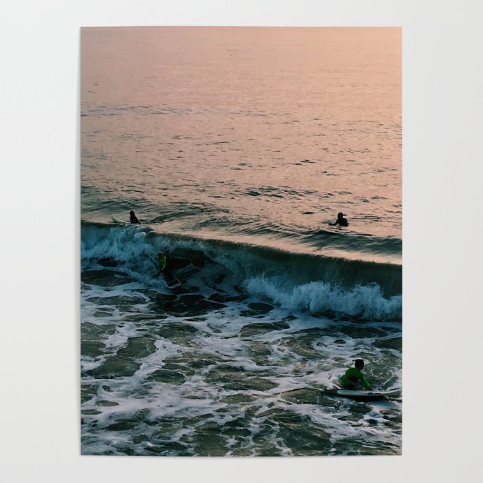 Manhattan Beach Surfers Poster
