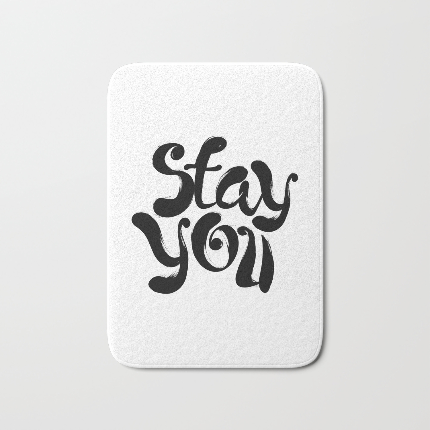 Stay You Black And White Contemporary Minimalism Typography Design