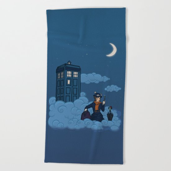Nanny Who Beach Towel