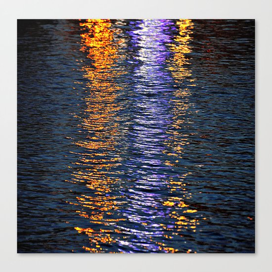 sea reflex in colors Canvas Print