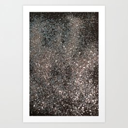 Silver Glitter #1 (Faux Glitter) #decor #art #society6 Art Print