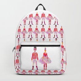 Nutcracker Ballet Backpack | Watercolor, Valentines, Pop Art, White, Street Art, Violet, Candycane, Festive, Valentine, Red 