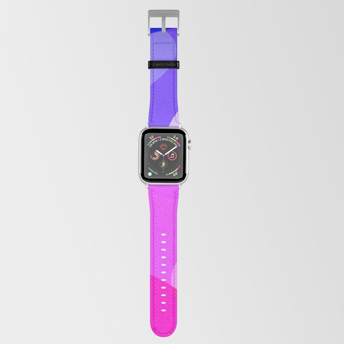 Abstract Colorful Overlapping Shapes Apple Watch Band