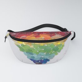 LOVE Sea Glass RAINBOW Heart Mothers’s Day & Birthday Gifts - Donald Verger Fanny Pack