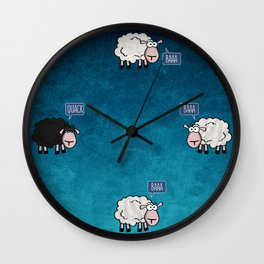 Bored Sheep Wall Clock