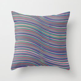 Wave of Color Throw Pillow