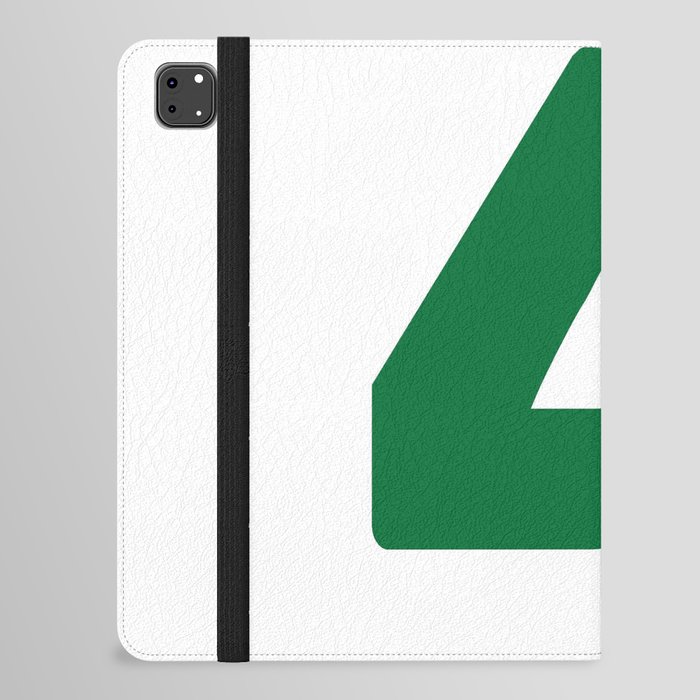 4 (Olive & White Number) iPad Folio Case