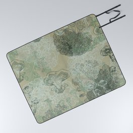 Moss Land Seaglass Picnic Blanket