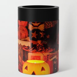 a very vintage halloween can cooler
