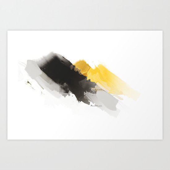 Yellow Mountain Art Print