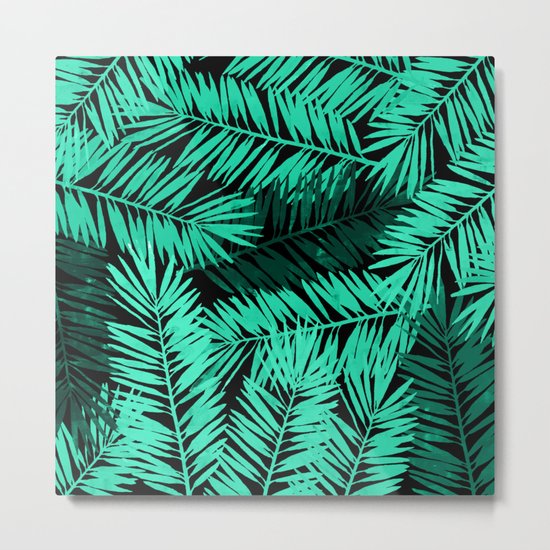 Tropical Palm Leaves II Metal Print