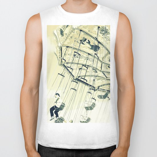 I can touch the sky Biker Tank